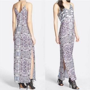 Chelsea28 boho multicolored slip / maxi dress size XS